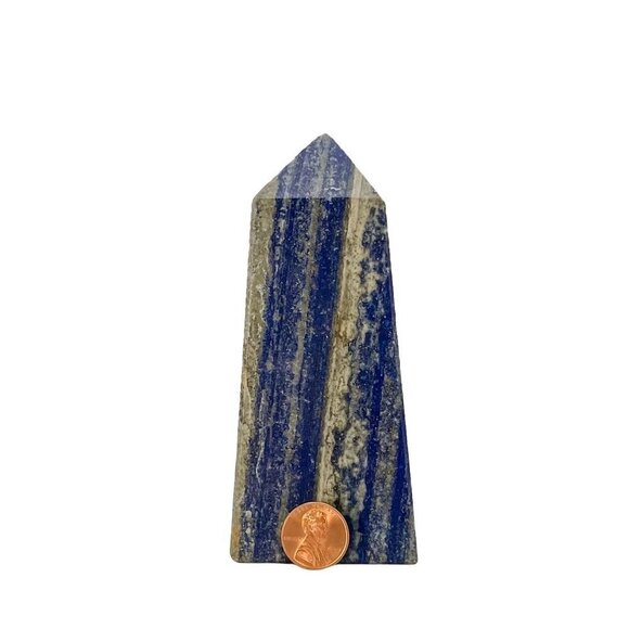 Lapis Lazuli, Large Point, Obelisk, Over 1 Pound, Polished Crystal, Mineral Coll - Picture 10 of 10
